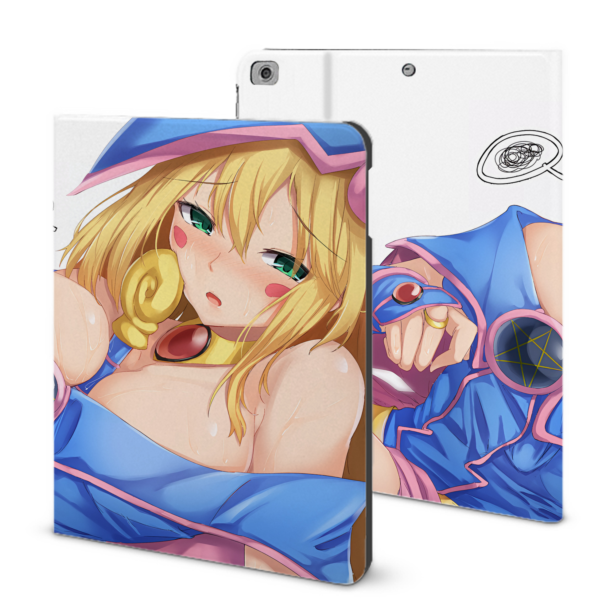 （画像用） 遊☆戯☆王 Yu-Gi-Oh! IPad ケース ブック型 PUレザー TPU 耐衝撃 軽量 薄型 ペン収納なし 全面保護 IPad 各モデル対応